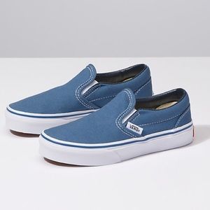 Vans Kids Slip On Navy/ True White